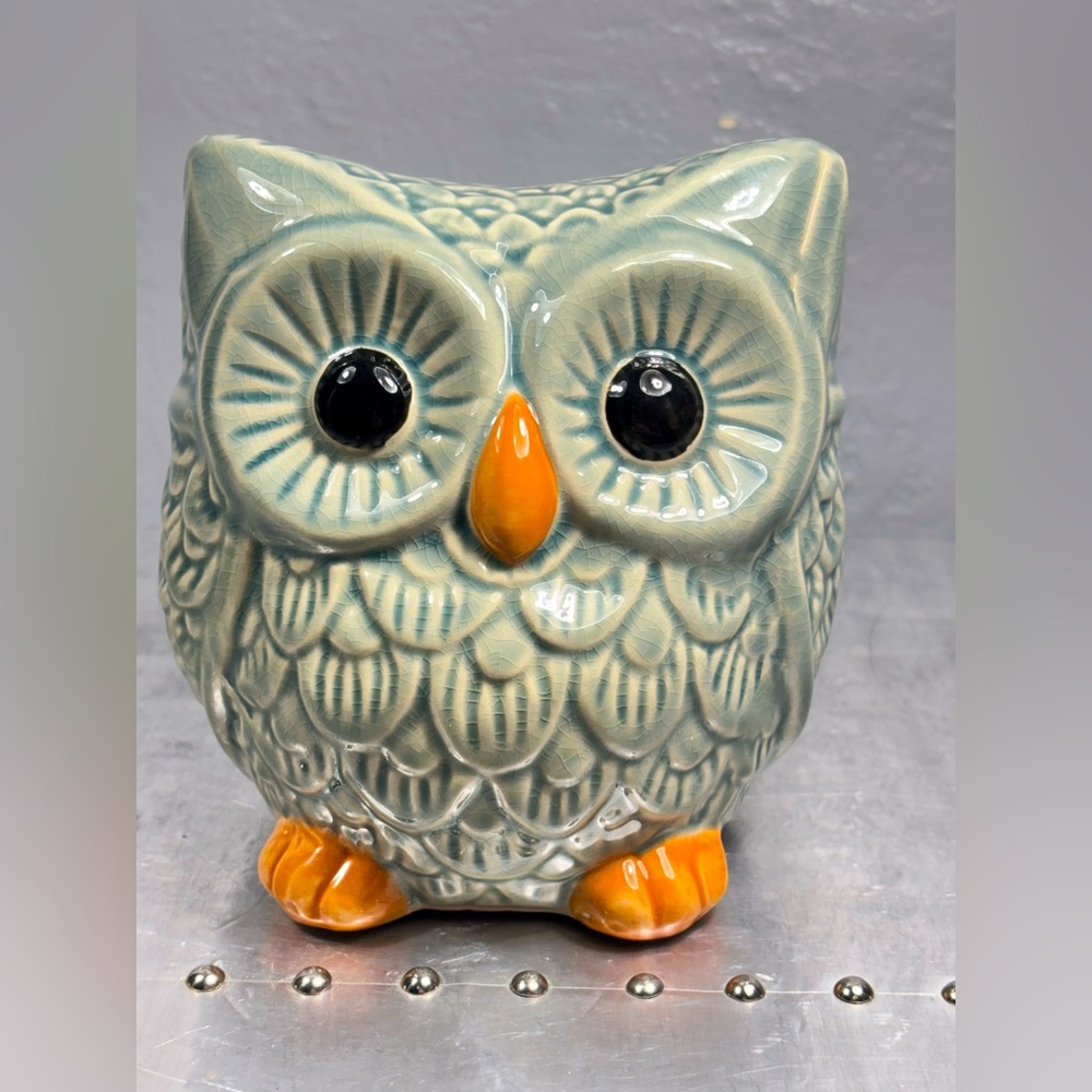 Sculpted Pottery Owl for Outdoor or Indoor Decor